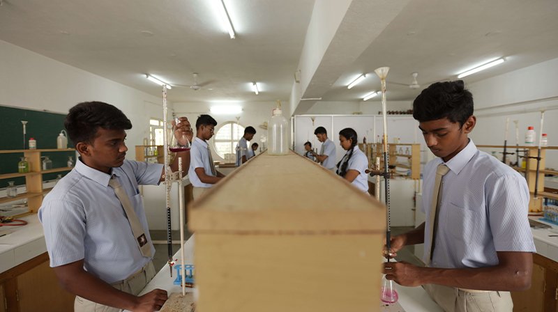 Science laboratory learning at National Model School